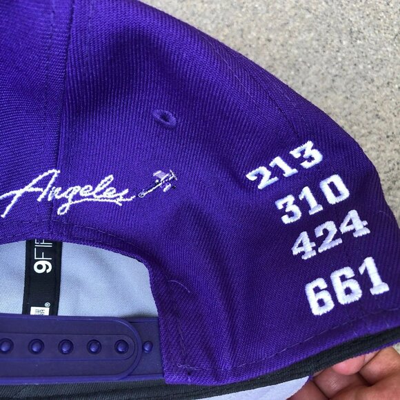 NEW ERA Los Angeles Lakers Local Snapback Hat 9Fifty LA City of Angels Hollywood - Picture 7 of 10